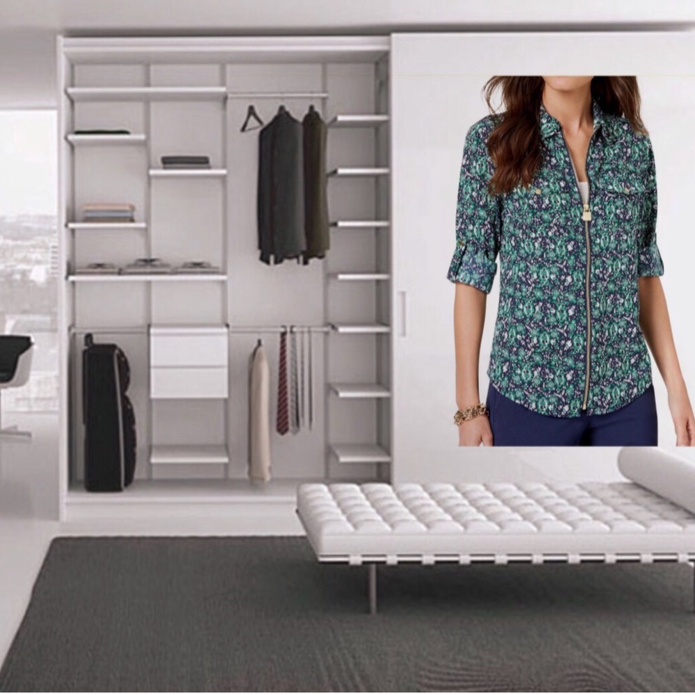 Final Sale Michael Kors Printed Utility Shirt